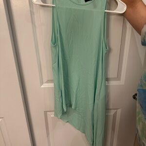BCBGMaxAzria Light Green Sleeveless Blouse